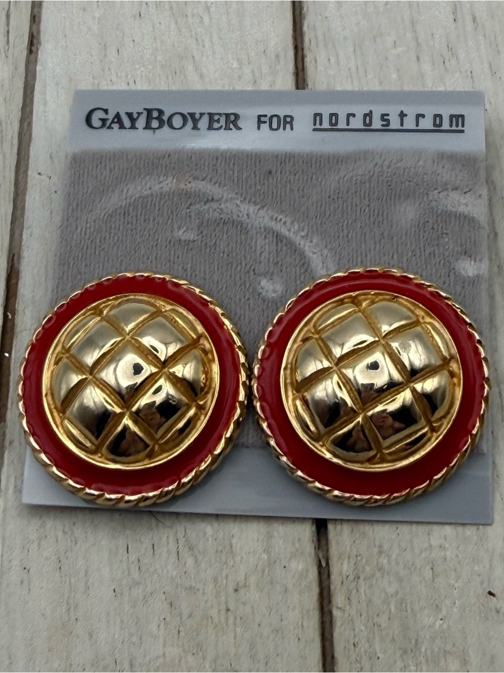Nordstrom Gold-Tone Clip Earrings